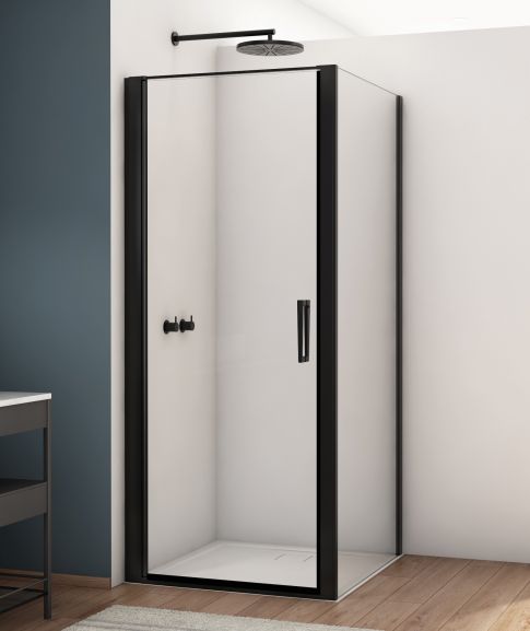 Sprchové kúty Sanswiss D22T1+D22F1 BLACK LINE