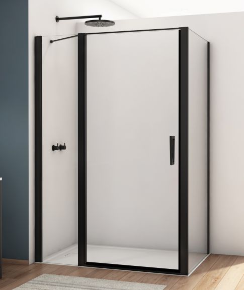 Sprchové kúty Sanswiss D22T13+D22F1 BLACK LINE