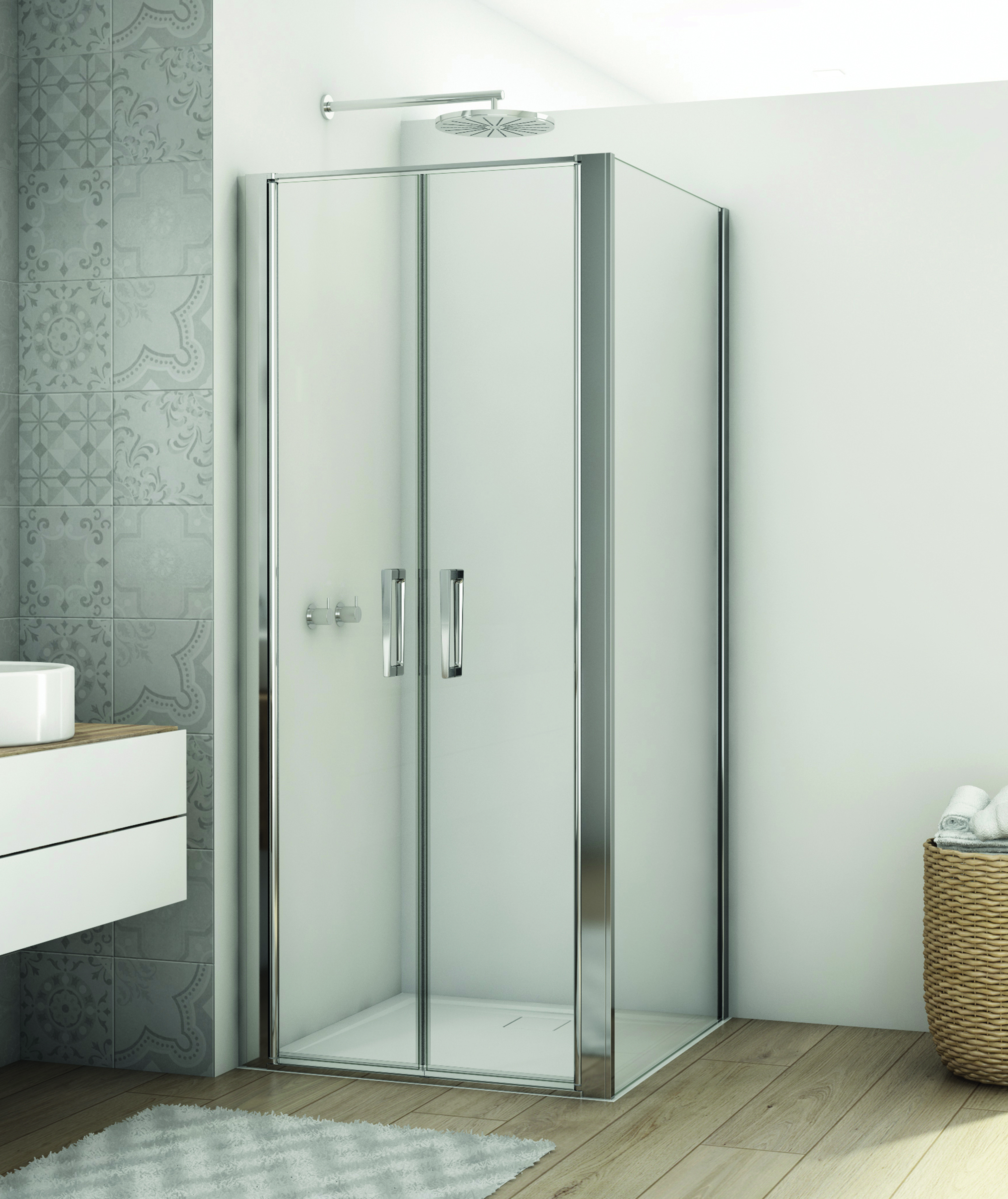 Sprchové kúty Sanswiss D22T2+D22F1