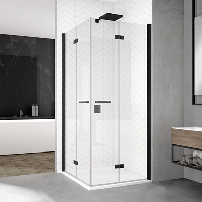 Sprchové kúty SanSwiss SOLINO BLACK LINE - SOLF1 G+D