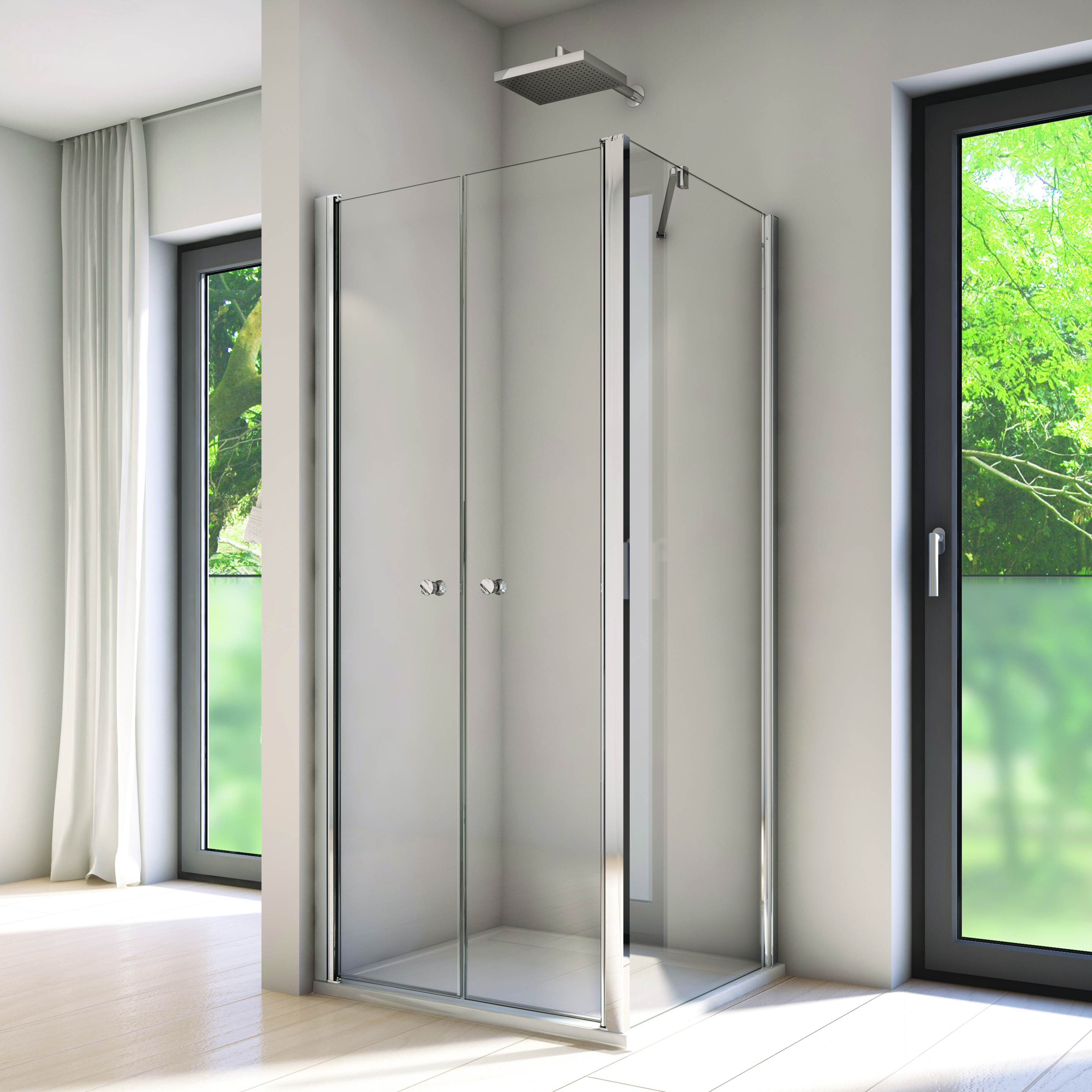 Sprchové kúty SanSwiss SOLINO SOL2 + SOLT2